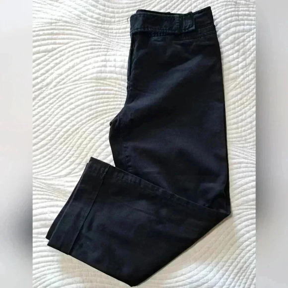 ❤️ Smart Set Cropped Black Straight Leg Capri Pant Size 9 - Picture 1 of 11